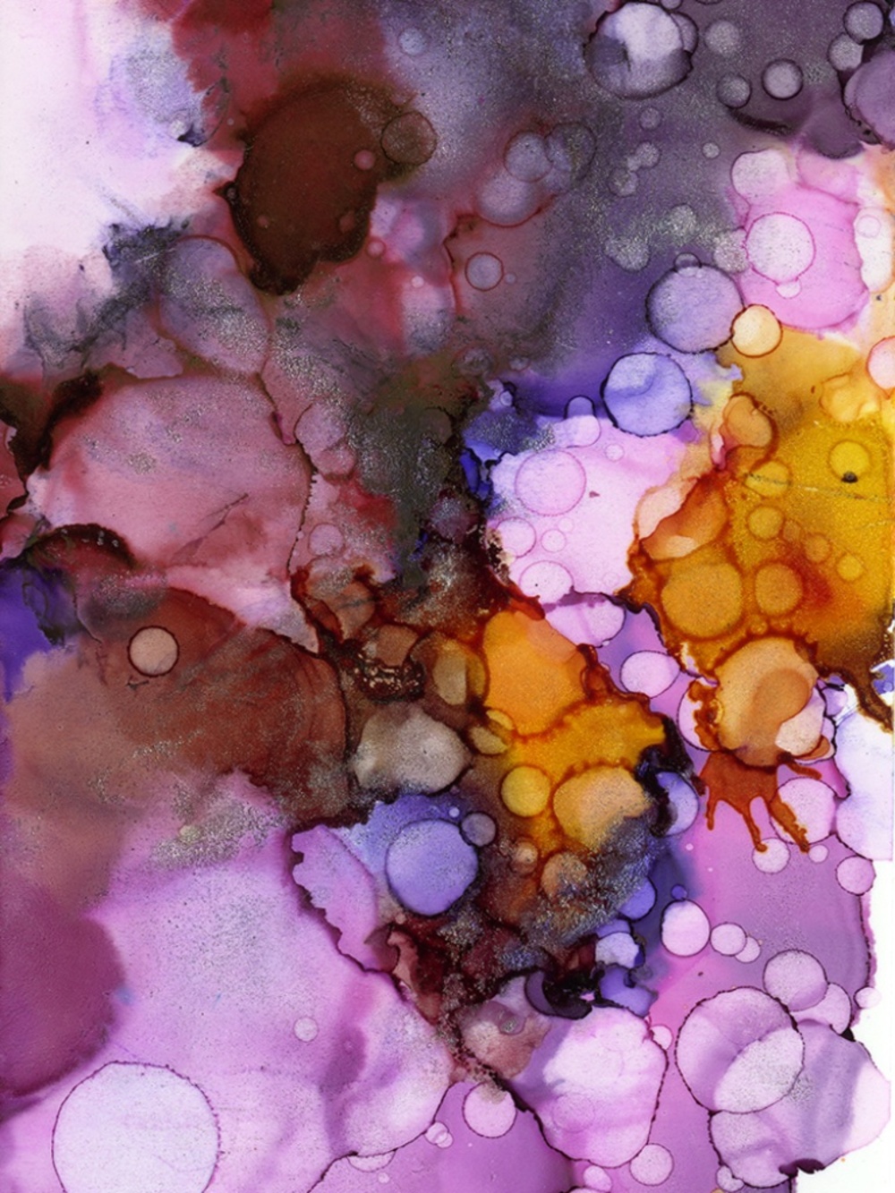Original Abstract Alcohol Ink art Painting - Color Utopia 15